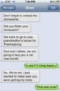 funniest text messages from parents