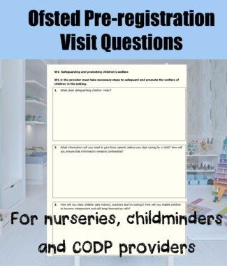 Ofsted Pre-Registration Visit Question Product Image