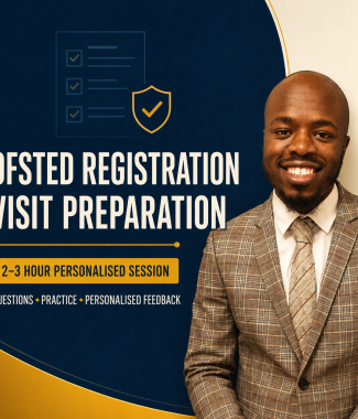 Ofsted registration visit preparation session with Curtly Ania