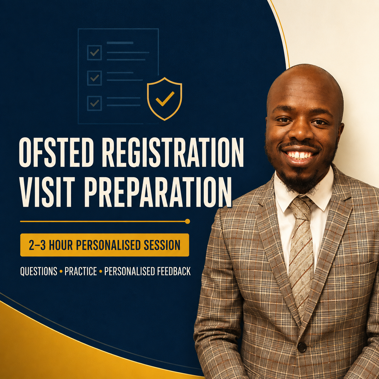 Ofsted registration visit preparation session with Curtly Ania