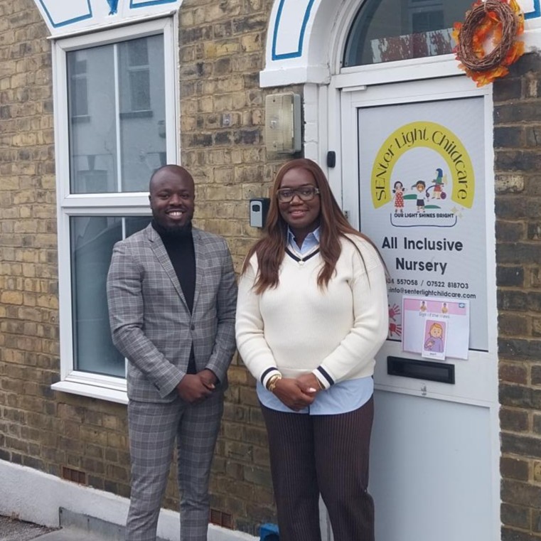 Curtly supporting Mary at Senter Light Childcare