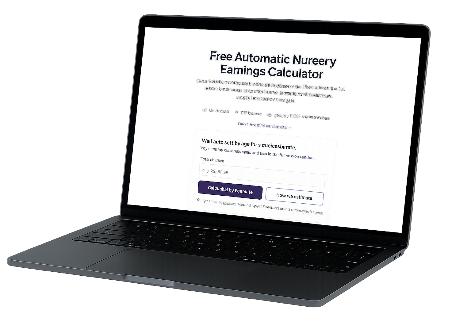 Free Automatic Nursery Earnings Calculator