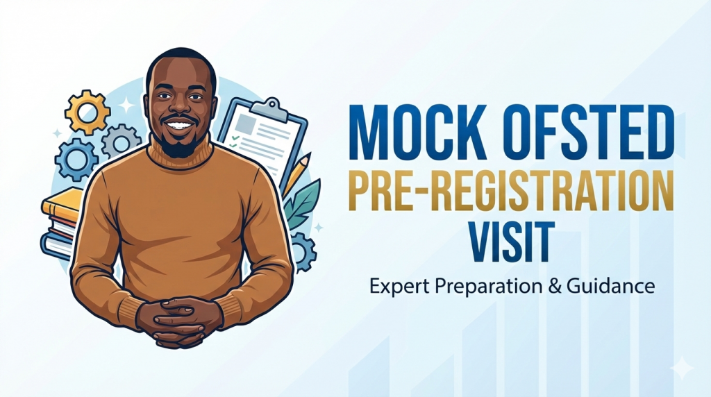 mock ofsted pre-registration visit with curtly ania at open a nursery