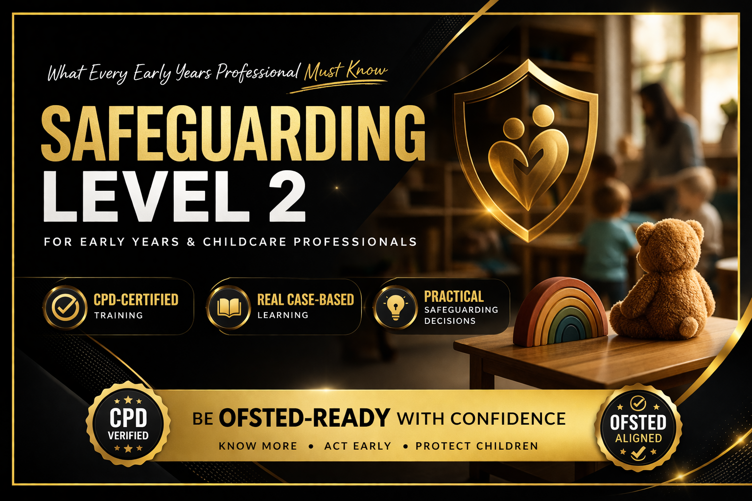 Safeguarding Level 2 for Early Years and Childcare Professionals course cover