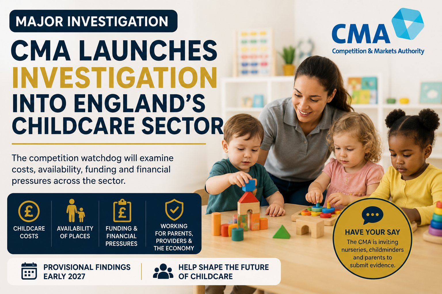 CMA launches investigation into England's childcare sector