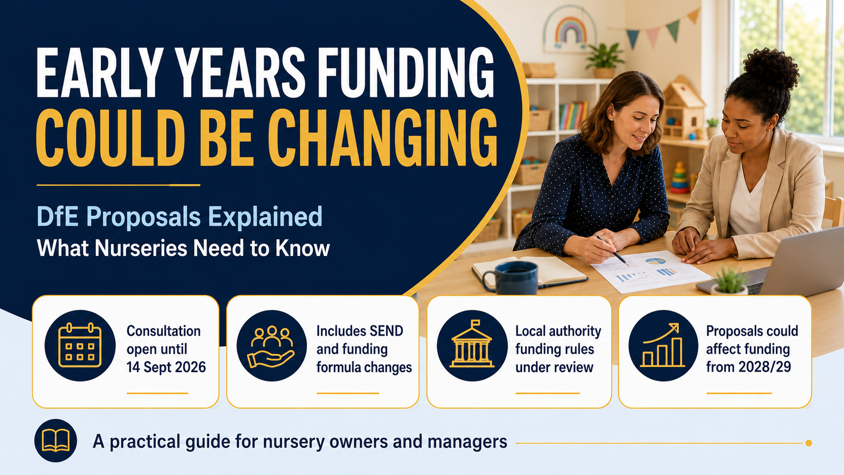 Early years funding changes and DfE proposals explained for nursery owners and managers