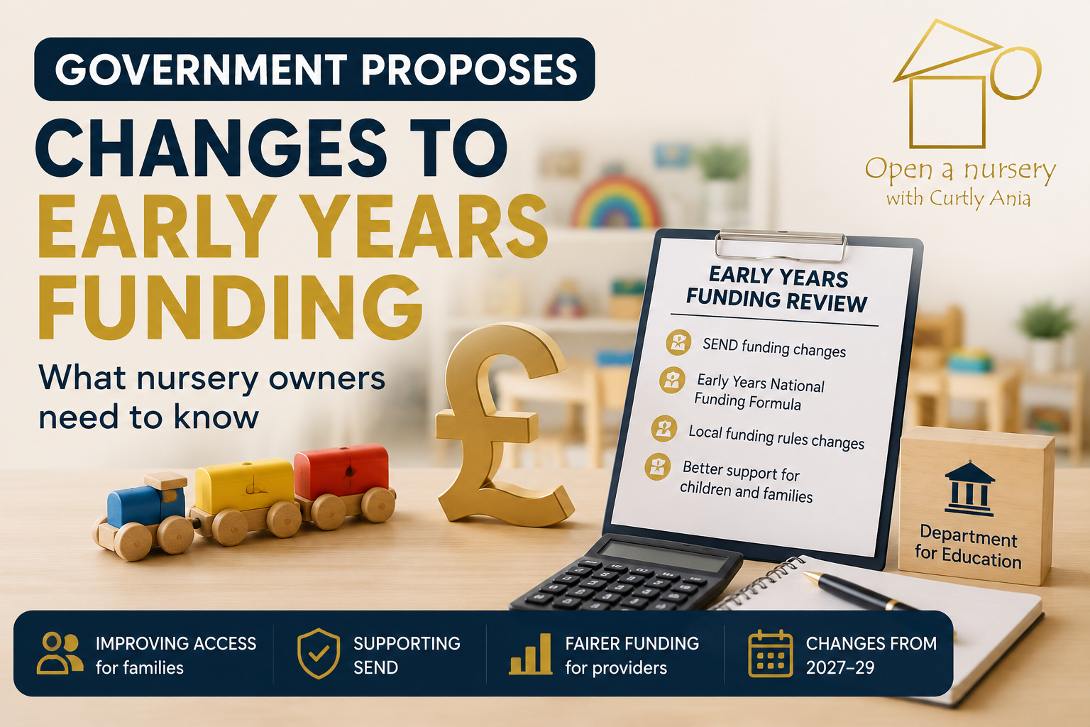 Government proposes changes to early years funding article image