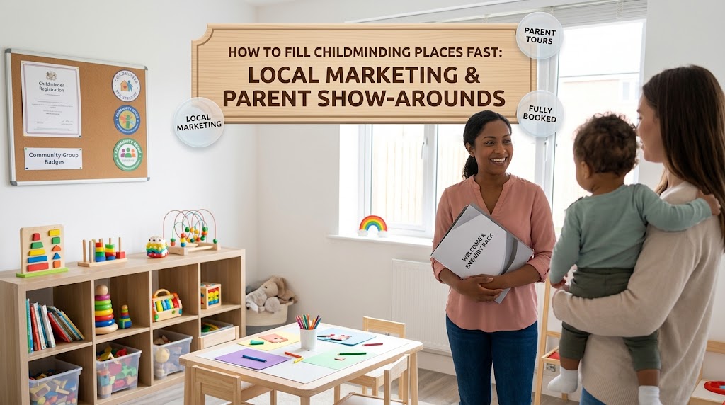 How to Fill Childminding Places Fast: Local Marketing and Parent Show-Arounds