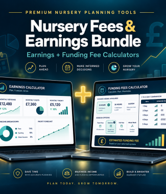 Nursery Fees & Earnings Calculator Bundle