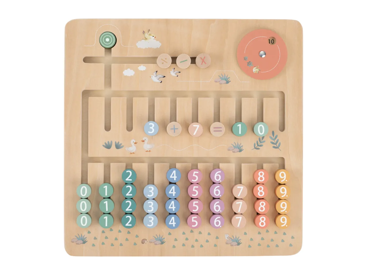 Lidl Lupilu wooden maths toy